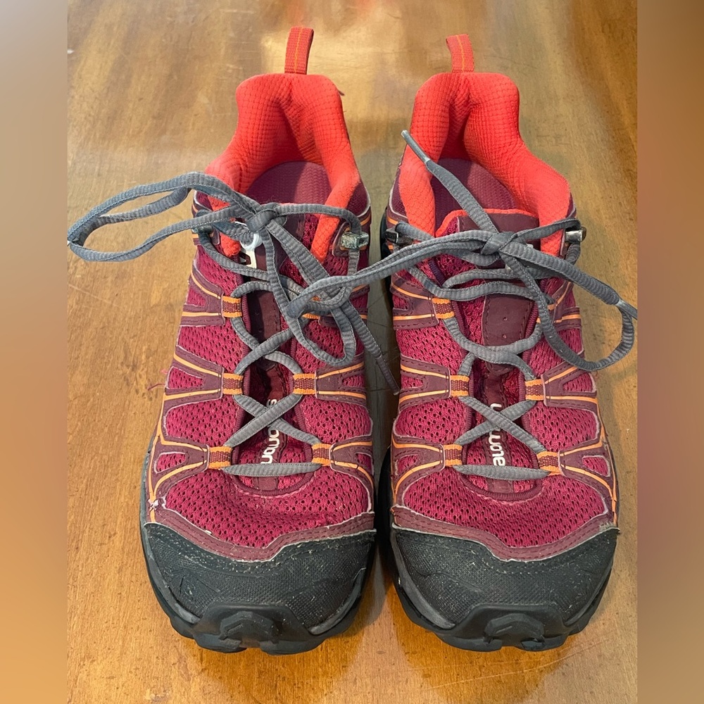 Salomon X-Ultra Trail Hiking Shoes Womens Size US 7 Cranberry - Picture 2 of 7